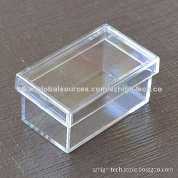 Plastic box with transparent color